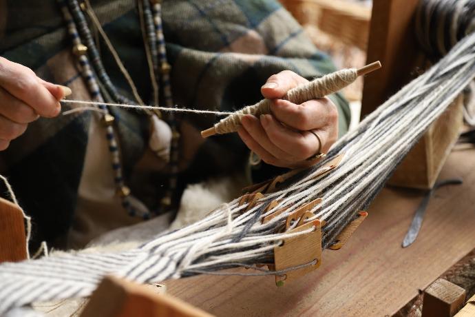 Travail de laine traditionnel gaulois